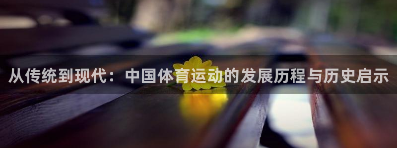 3377体育官网下载:从传统到现代:中国体育运动的发展历程与